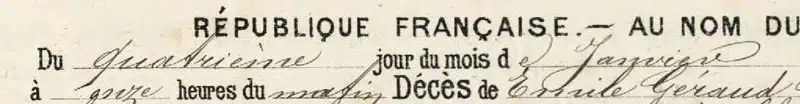 News : acte de décès de l'abbé Cayron