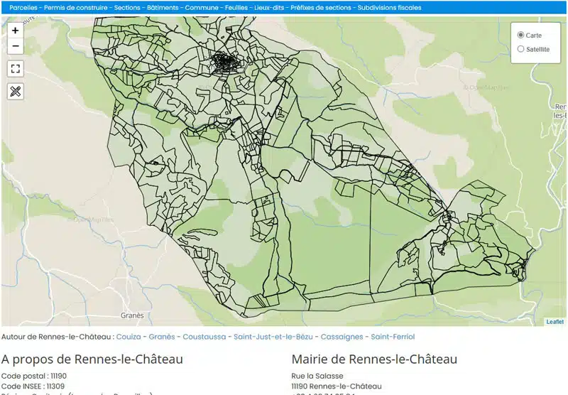 News : le cadastre de Rennes-le-Château à consulter et télécharger gratuitement !