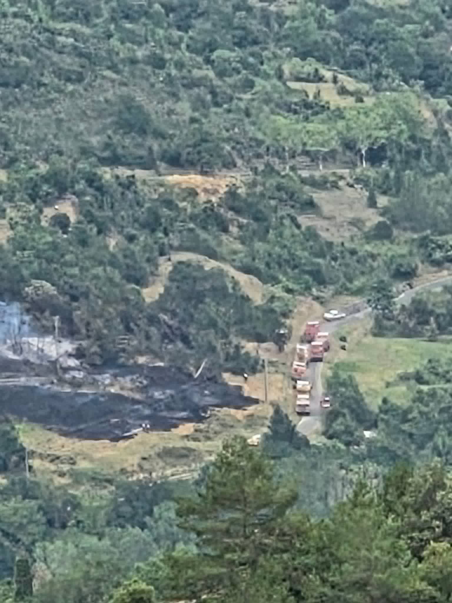 News : incendie à Coustaussa !